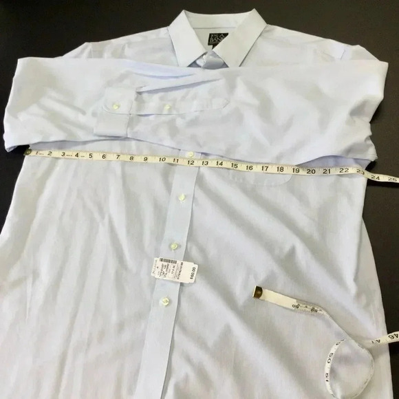 Jos. A. Bank Mens Blue Long Sleeve Button Down Shirt Size 17.5 34 NWT - Picture 6 of 10